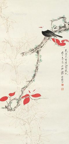 谢稚柳 花鸟