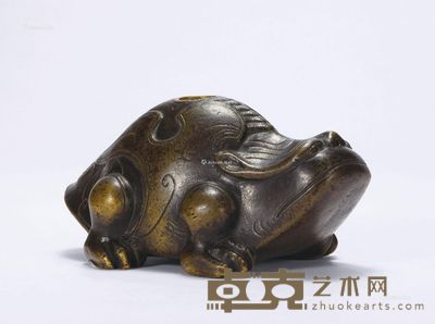 明 铜龟水丞 长13cm；高6.5cm