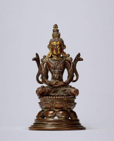 18世纪 铜乾隆仿古无量寿佛坐像