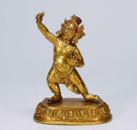 18世纪 铜鎏金金刚手菩萨