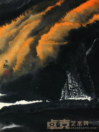 贾又福 山水 45×34