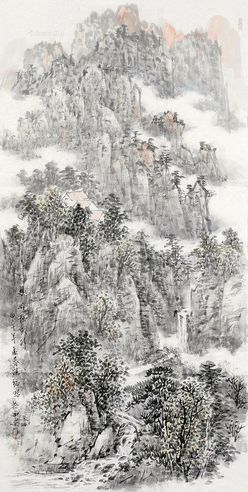 郑鸿福 山水