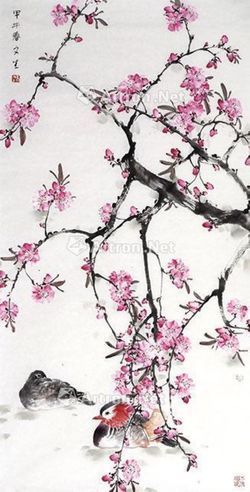 刘文生 桃花鸳鸯