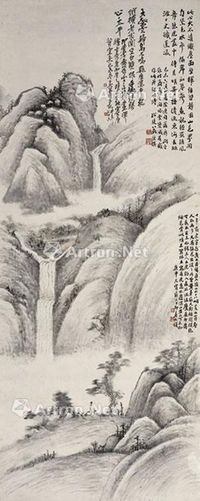 翁绶琪 山水