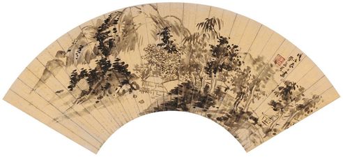 李流芳 溪山村居
