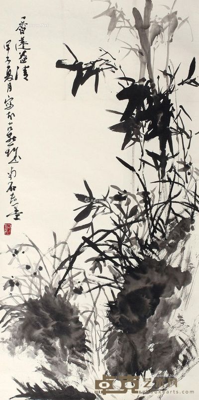 郭石夫 香远益清 137×68cm