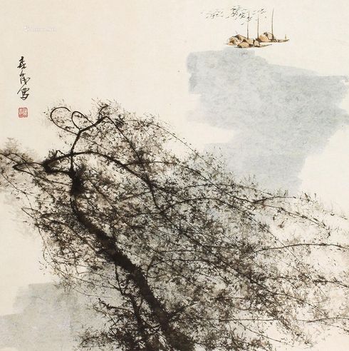 崔森茂 渔歌图