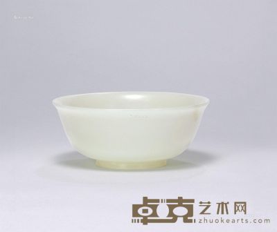 清乾隆 白玉素碗 直径10.7cm
