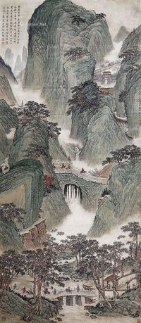 钱维城 山水