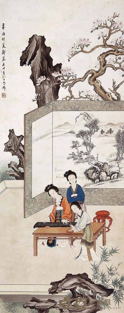 郑幕康 人物 111×45cm