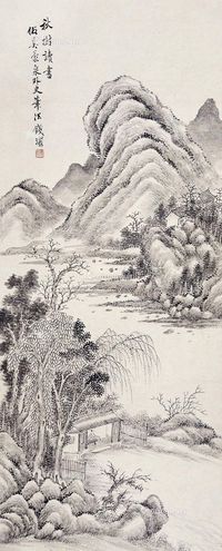 钱溥 山水