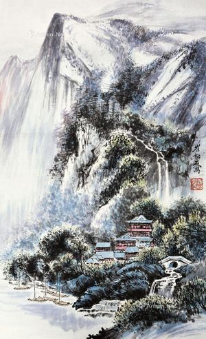 崔松石 山居图