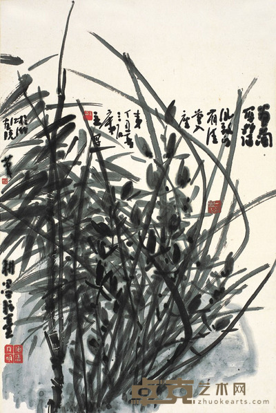 曾宓 兰竹友于 68.5×45.5cm