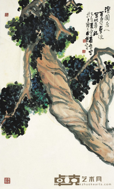 曹简楼 八百遐龄 96×58cm