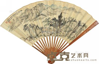 王宸 秋山图 47×17cm