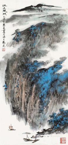 应鹤光 江上风帆