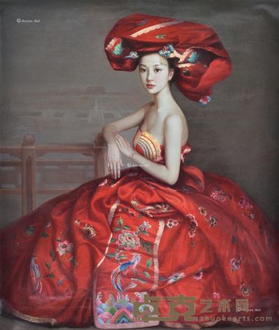 李旭萍 中国梦——红 128×109.5cm