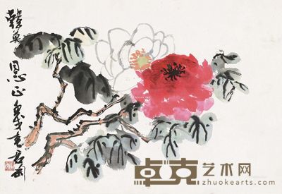 钱君匋 花卉 40×59.5cm