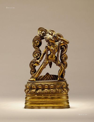17世纪 铜鎏金金刚亥母