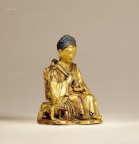17世纪 铜鎏金达摩多罗