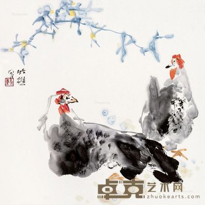 祝焘 太平年 50×50cm