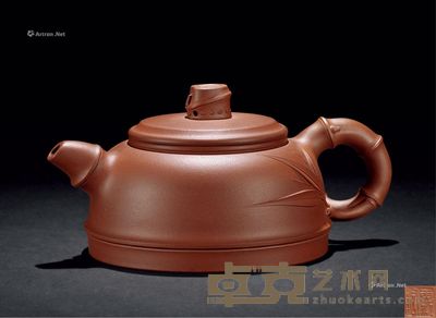 陈惠红作 竹韵壶 长15.6cm；高7.7cm