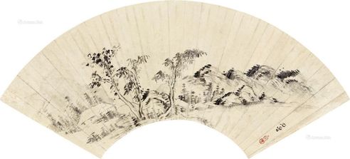 汤右曾 山水
