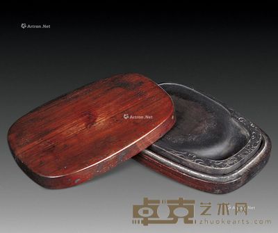清 黄易款螭龙纹端砚 （一件） 高12.5cm