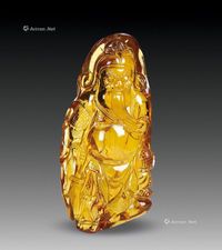 琥珀关公 （一件）