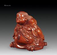 黄杨木 刘海戏蟾 （一件）