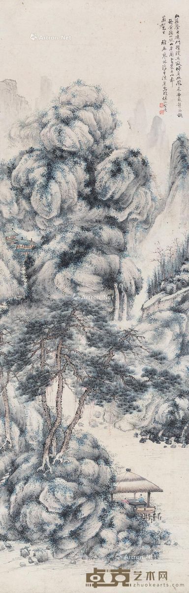 陈道 访友图 118×38cm
