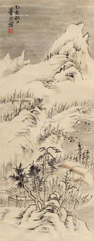 萧逊 山水
