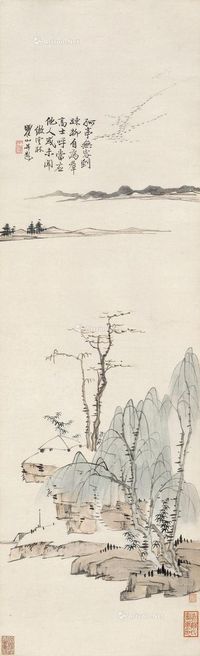 梅清 山水