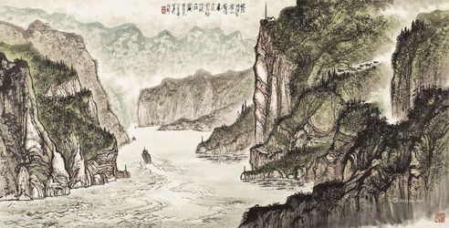 黄纯绕 山水