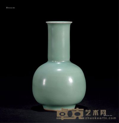 龙泉窑青釉棒槌瓶 高14.9cm