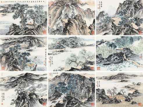 车鹏飞 山水清音册
