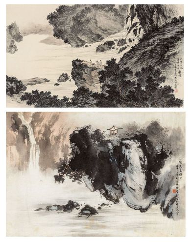 胡念祖 山水 水墨 纸本