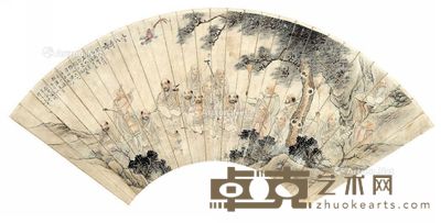 钱慧安 扇面 --