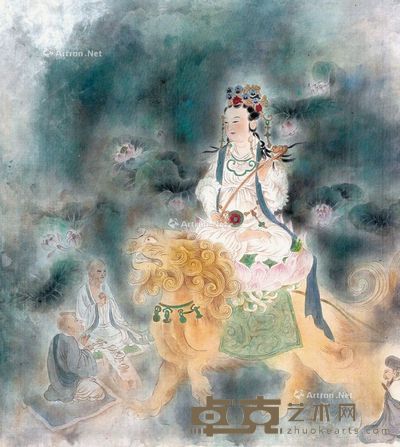 张世红 文殊菩萨 47×52cm