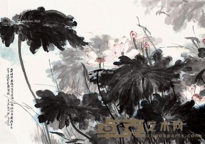韩云朗 荷花 124×236cm
