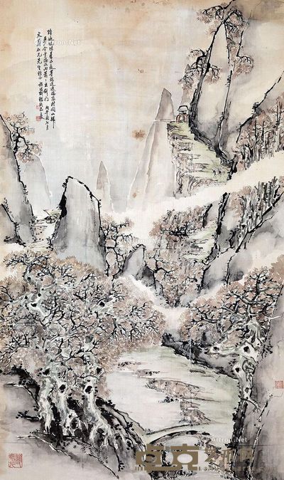 刘锡玲 梅花 83×139cm