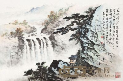 黄君璧 松韵泉音 45×68cm