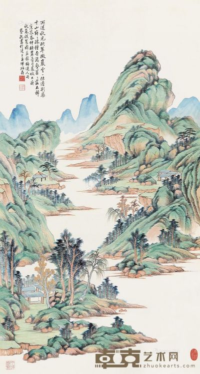 蔡铣 秋岚凝聚 148×78cm