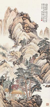 应野平 仿黄鹤山樵图