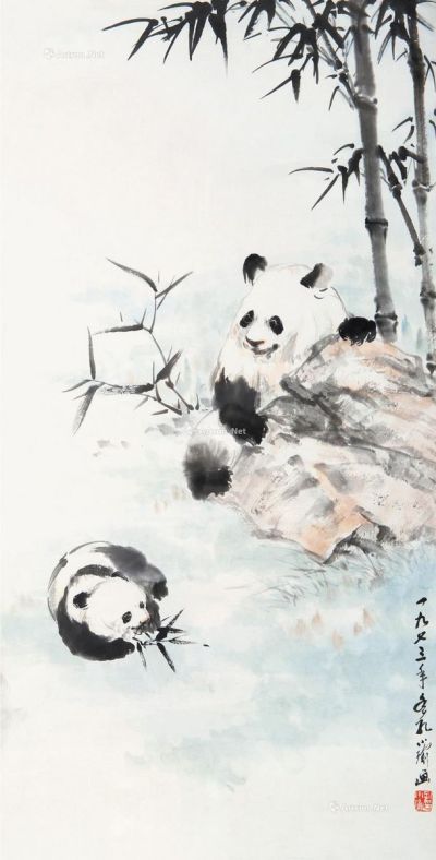 孔小瑜 熊猫图