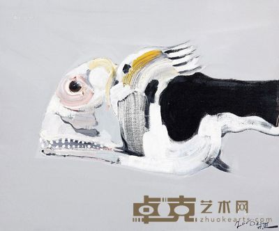 朱进 鱼 40×70cm