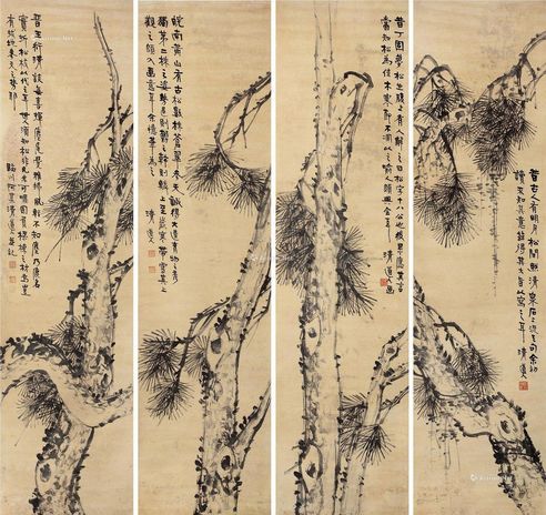 李瑞清 松树