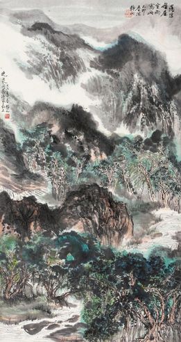 吴静山 罗浮借居图