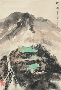 亚明 山水