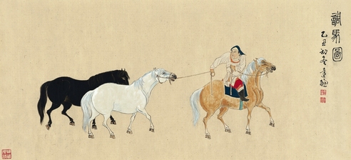 黄达聪 调马图